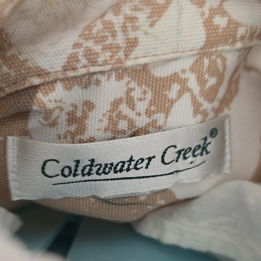 Coldwater Creek Beige and White Jean Jacket - Picture 2 of 4